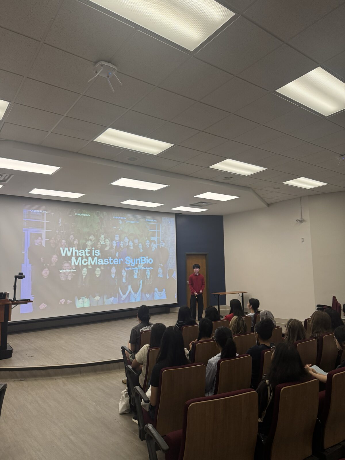 Opening remarks: introducing the cohort to McMaster SynBio.