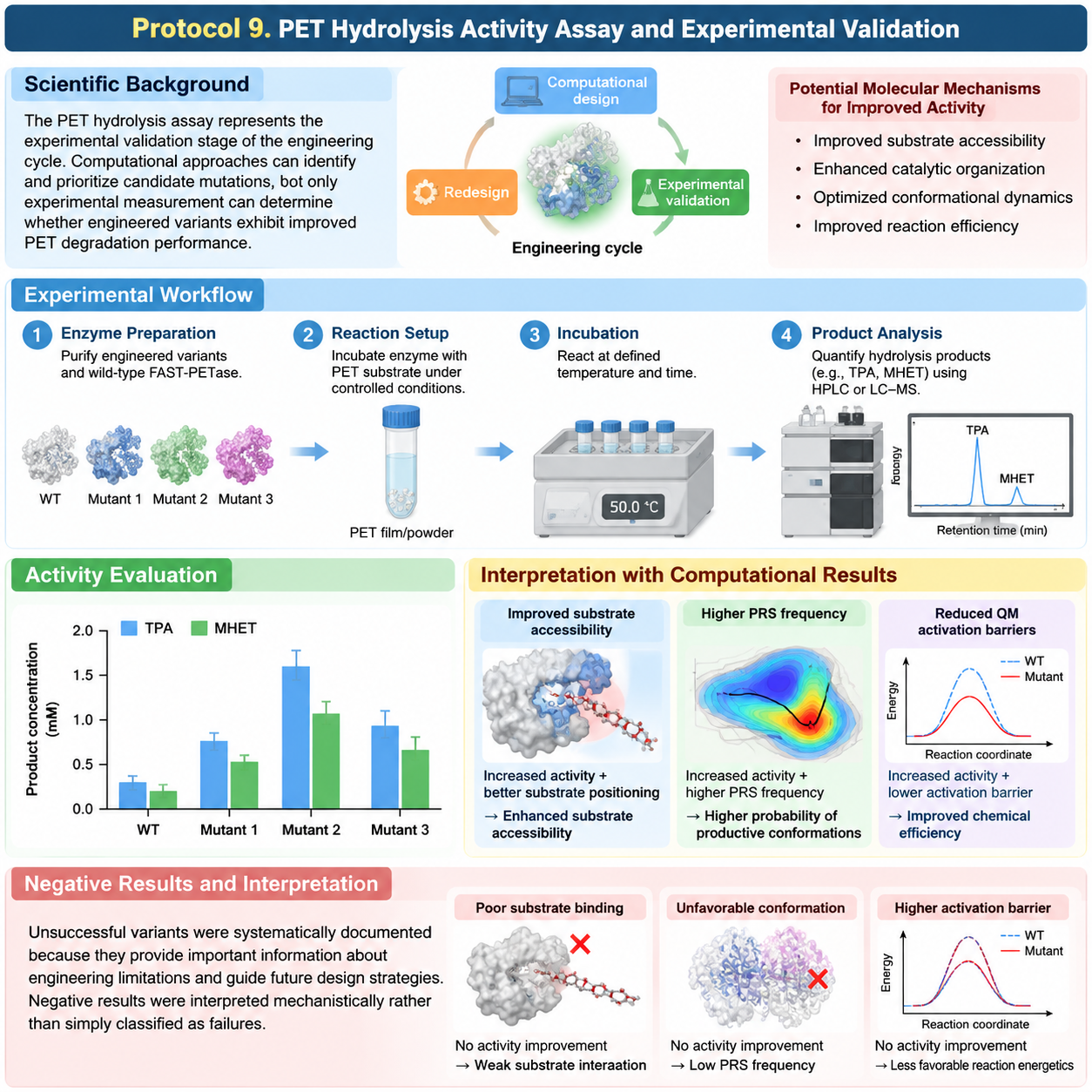 Experimental validation of engineered FAST-PETase variants