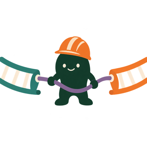 ISCro4 mascot connecting two DNA strands